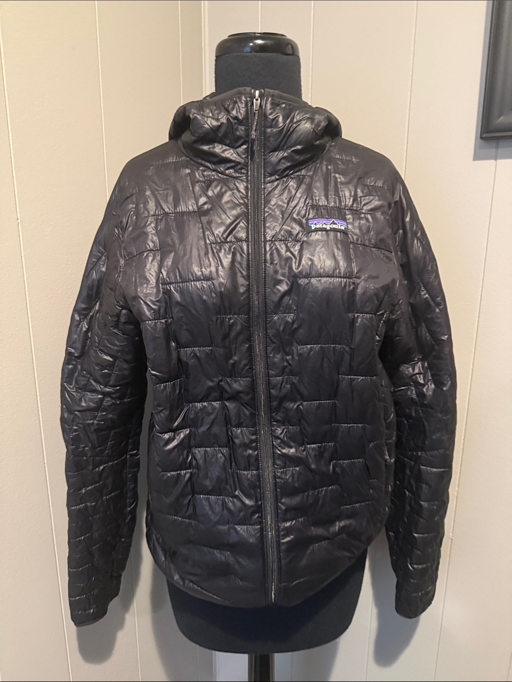 Patagonia Women’s Small Black Quilted Hooded Insulated Jacket